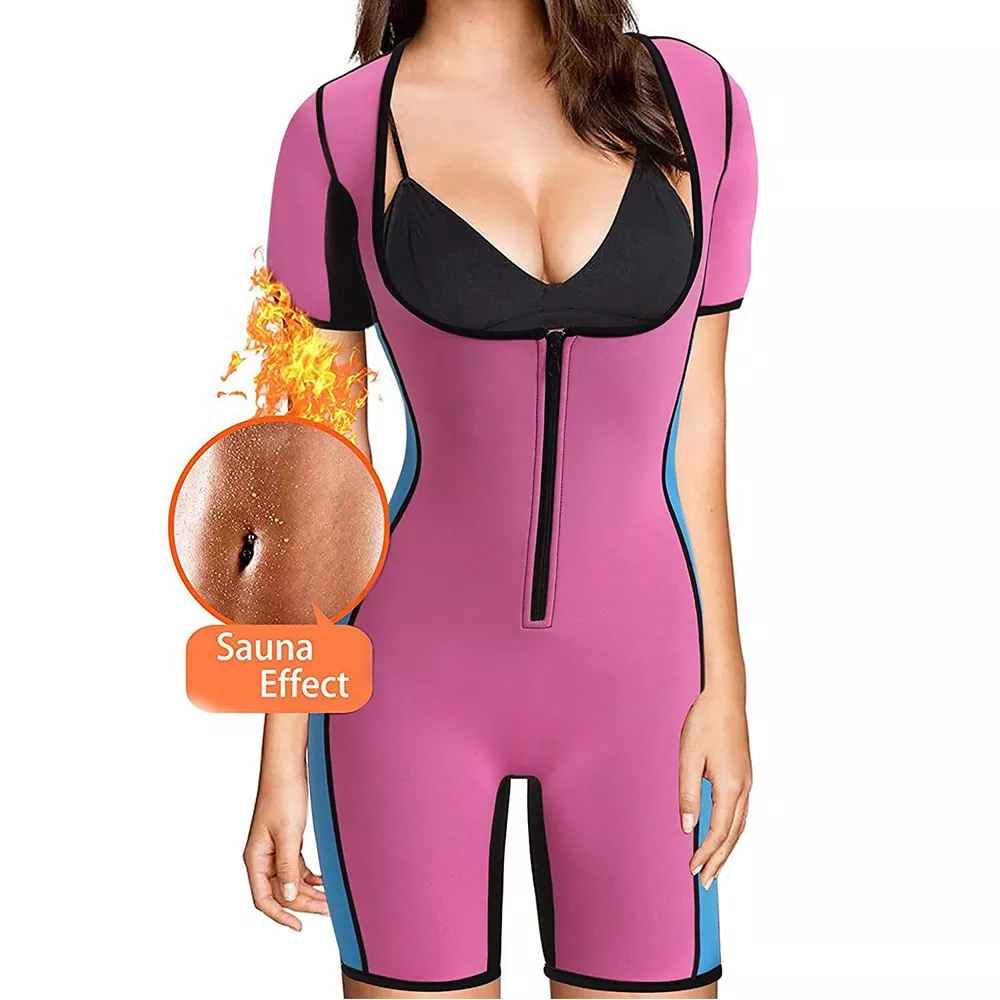 Are there any safety concerns when using a comfortable sauna suit for women?